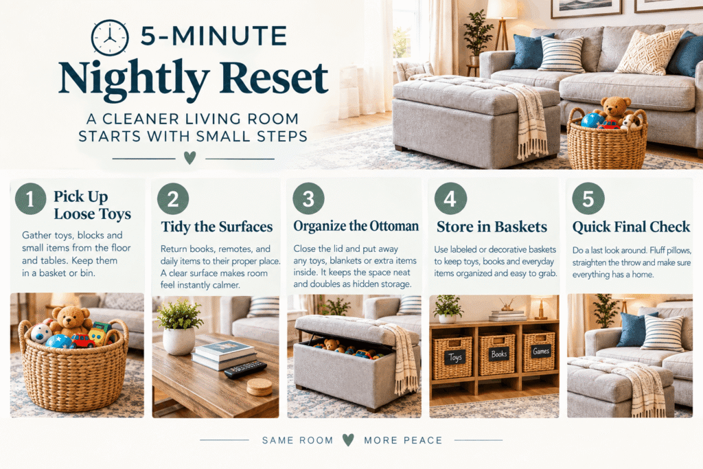 5-Minute Nightly Living Room Reset