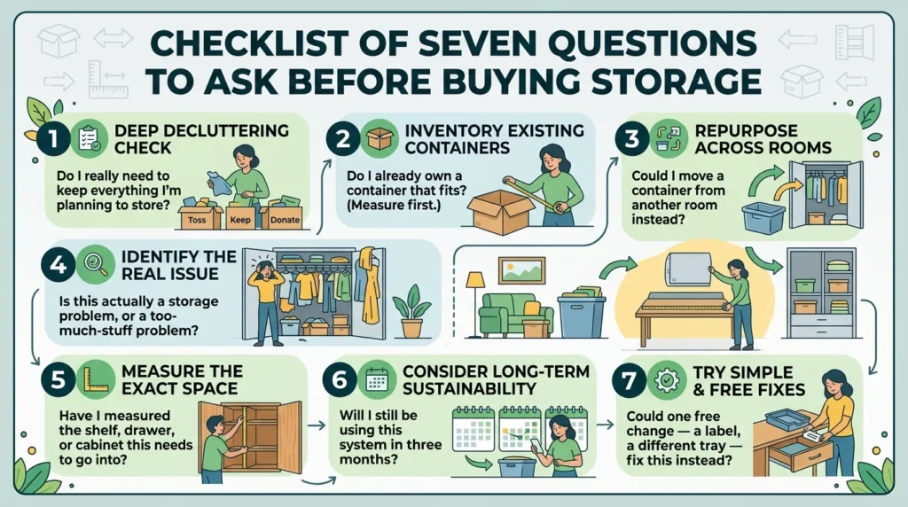 Checklist of seven questions to ask before buying storage