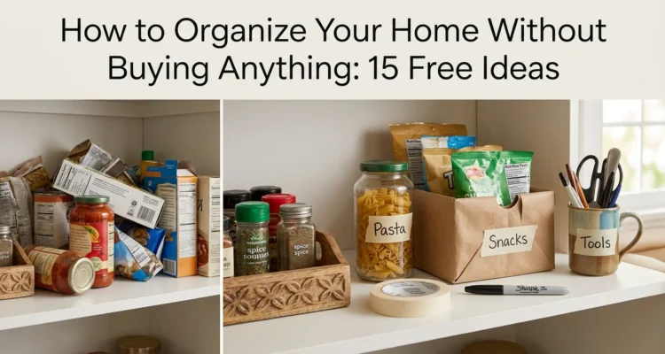 Organize Your Home Without Buying Anything