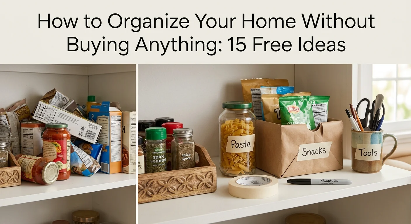 Organize Your Home Without Buying Anything